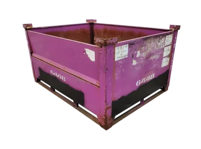 Used HPJ Industries 64" x 48" x 34" Steel Tub - 1 Drop Door 64" Side