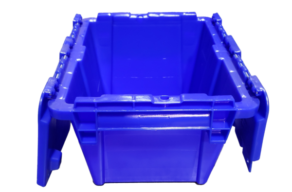 New HPJ Industries  12" x 10" x 7" Blue Flip Top Hand Tote