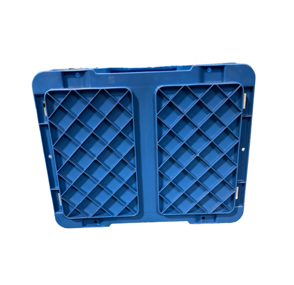 Used HPJ Industries  15" x 12" x 5" Blue Hand Tote - Ohio - Image 2