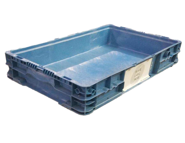 Used HPJ Industries  24" x 15" x 4" Blue Hand Tote Reinforced Bottom