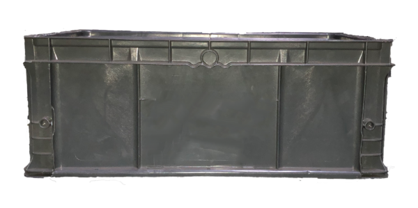Used HPJ Industries  24" x 15" x 9" Gray Hand Tote Smooth Bottom
