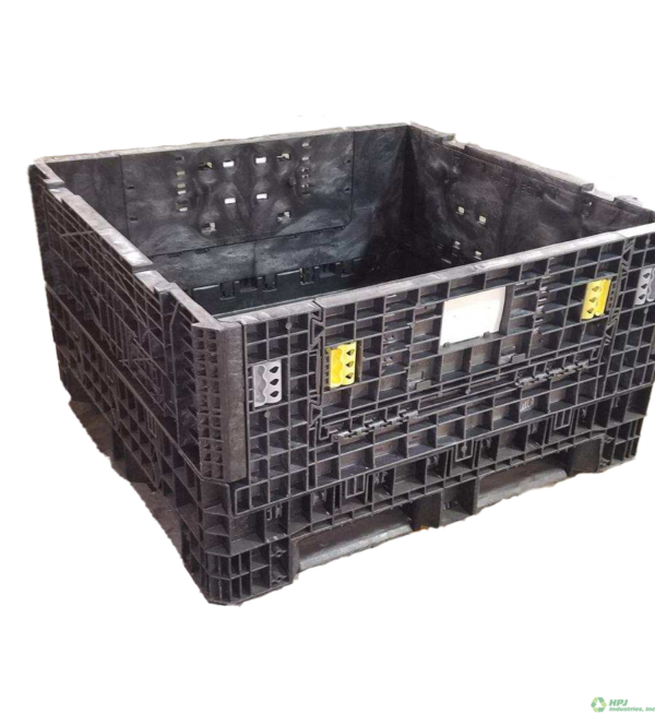 Reconditioned Triple Diamond 45" x 48" x 25" All Black Bulk Container