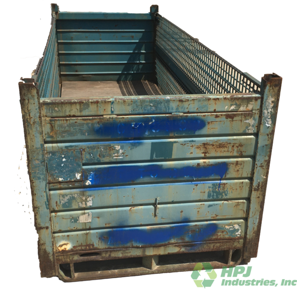 Used HPJ Industries 130" x 44" x 40" Steel Tub 130" Side - 2 Drop Doors