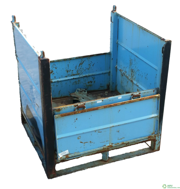 Used HPJ Industries 32" x 30" x 34" Steel Tub 32" Side - 2 Drop Doors - Image 2