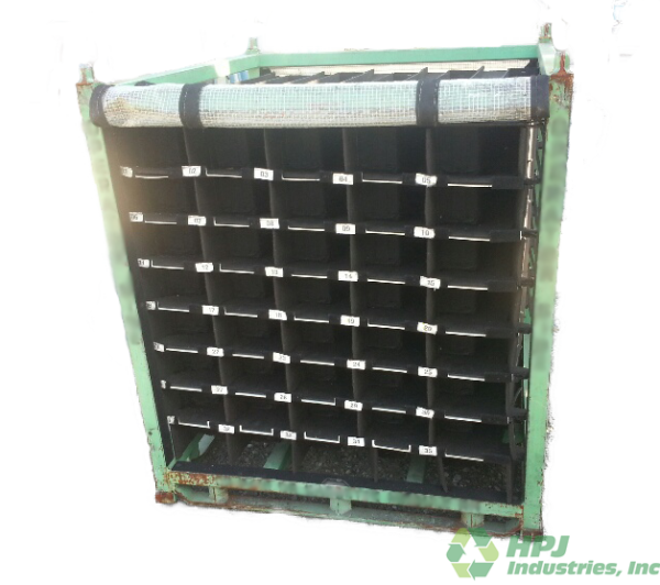 Used HPJ Industries 47.5" x 49.5" x 51" Steel Rack Pick Face 47.5" Side