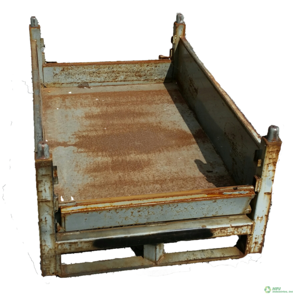 Used HPJ Industries 48" x 30" x 20.5" Steel Tub 30" Side - 2 Drop Doors - Image 2