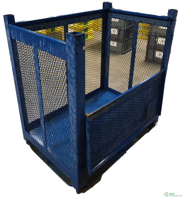 Used HPJ Industries 48" x 32" x 50" Steel Tub  48" Side - 1 Drop Door - Image 2
