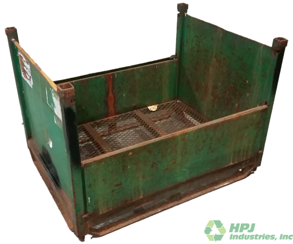 Used HPJ Industries 48" x 36" x 34" Steel Tub 48" Side - 2 Drop Doors - Image 2