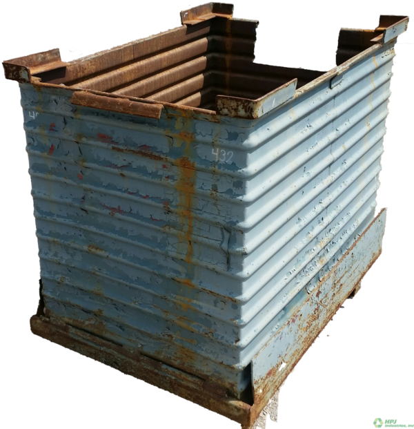 Used HPJ Industries 49.5" x 33.5" x 43.5" Steel Tub Drop Bottom - 1 Drop Door - Image 2