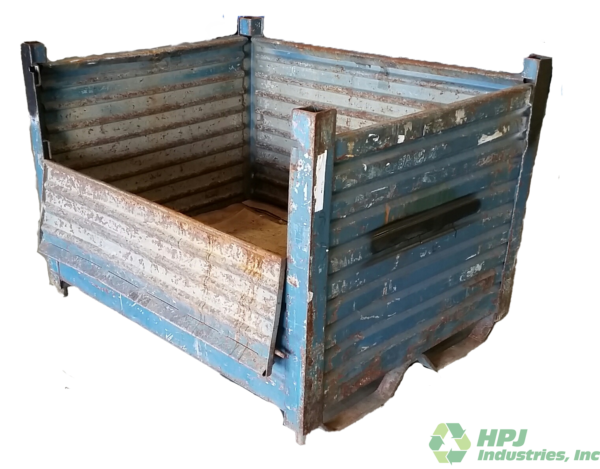 Used HPJ Industries 53" x 42" x 38" Steel Tub  53" Side - 1 Drop Door - Image 2