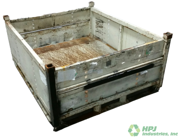 Used HPJ Industries 56.5" x 48.5" x 25.5" Steel Tub 48" Side - 2 Drop Doors