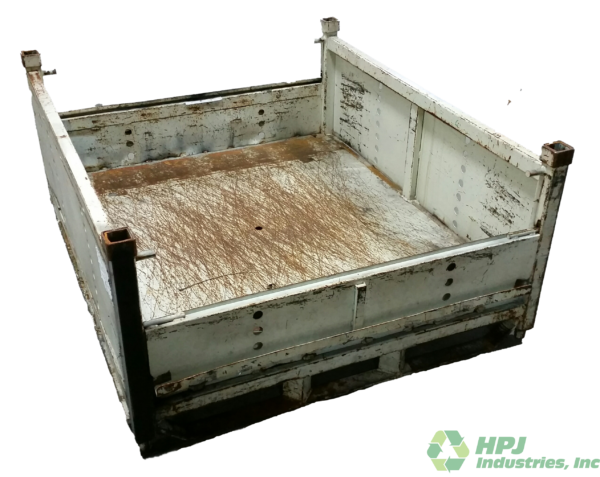 Used HPJ Industries 56.5" x 48.5" x 25.5" Steel Tub 48" Side - 2 Drop Doors - Image 2
