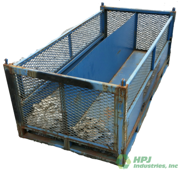 Used HPJ Industries 72.5" x 36" x 28" Steel Tub 72" Side - 2 Drop Doors