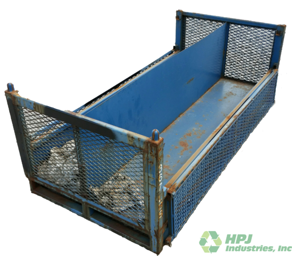 Used HPJ Industries 72.5" x 36" x 28" Steel Tub 72" Side - 2 Drop Doors - Image 2
