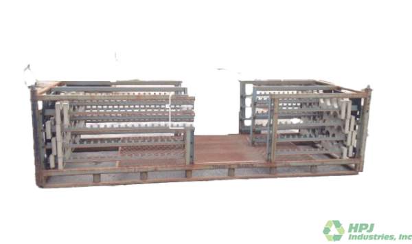 Used HPJ Industries 130" x 48" x 37" Steel Rack Pick Face 130" Side