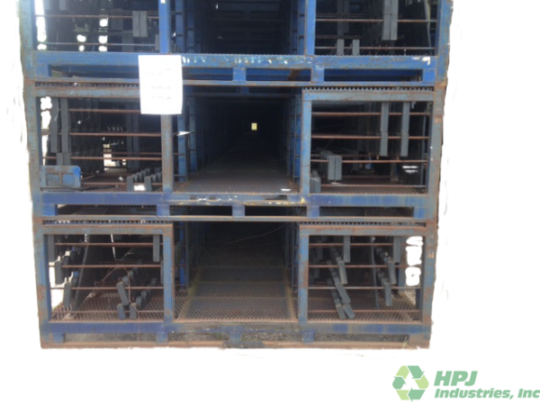 Used HPJ Industries 96" x 48" x 32" Walk Through Steel Rack Opening on 96" Sides