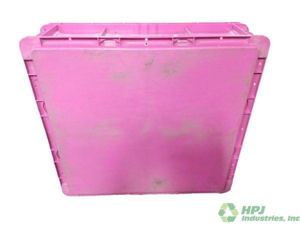 Used HPJ Industries  24" x 22" x 7" Pink Hand Tote Smooth Bottom - Image 2