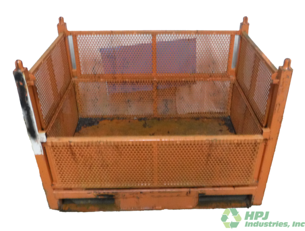 Used HPJ Industries  48" x 30" x 34.5" Perforated Steel Tub  - 4 Drop Doors - Image 4