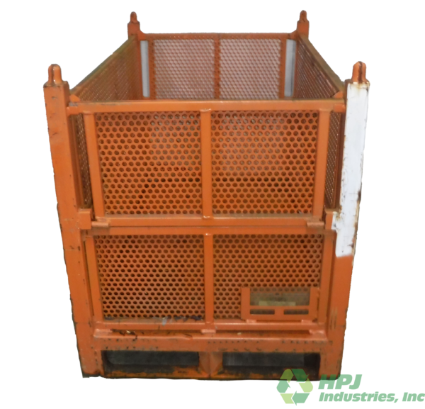 Used HPJ Industries  48" x 30" x 34.5" Perforated Steel Tub  - 4 Drop Doors - Image 2