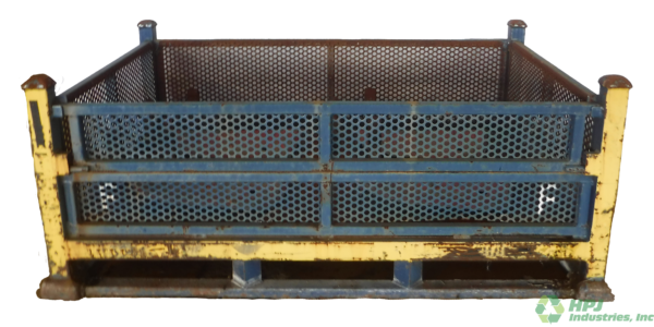 Used HPJ Industries 53" x 37.5" x 21" Wire Basket  53" Side - 1 Drop Door