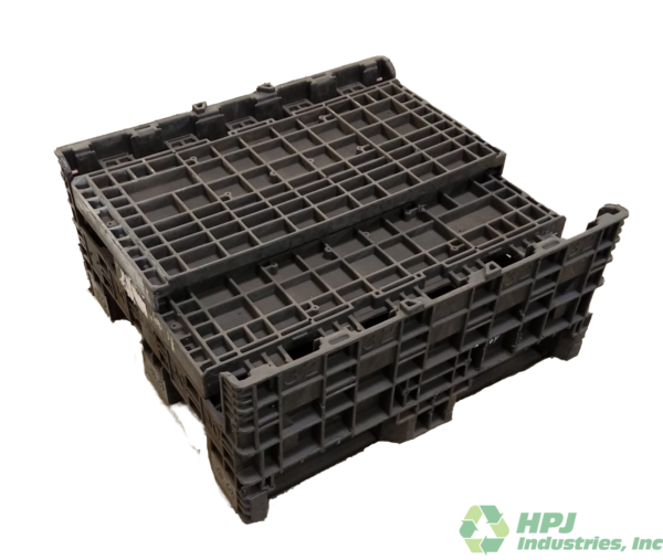 Reconditioned Buckhorn 30" x 32" x 30" All Black BS No Drop Door Bulk Container - Image 2