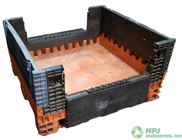 Reconditioned Buckhorn 45" x 48" x 25" Mixed Color BE Model Bulk Container - Image 3