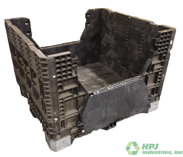Reconditioned Buckhorn 45" x 48" x 34" All Black BH Bulk Container - Image 3