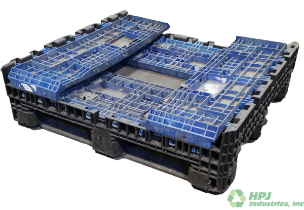 Reconditioned HPJ Industries 45" x 48" x 25" Mixed Color Bulk Container - Image 5