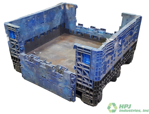 Reconditioned HPJ Industries 45" x 48" x 25" Mixed Color Bulk Container - Image 6