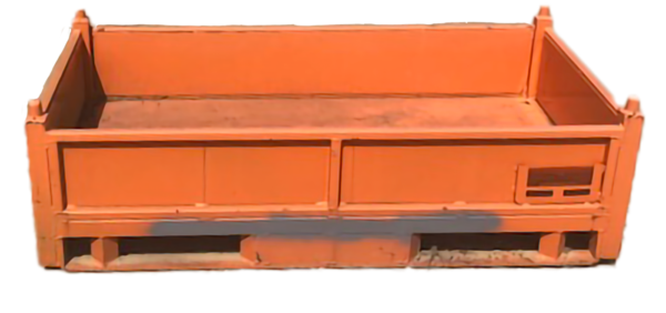 Used HPJ Industries 64" x 36" x 17" Steel Tub No Drop Doors - Image 2