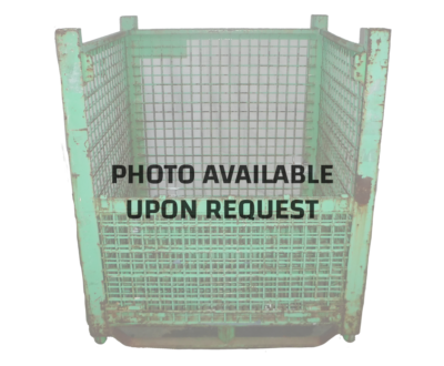Used HPJ Industries 54" x 44" x 48" Wire Basket Doors - 2 Drop Doors