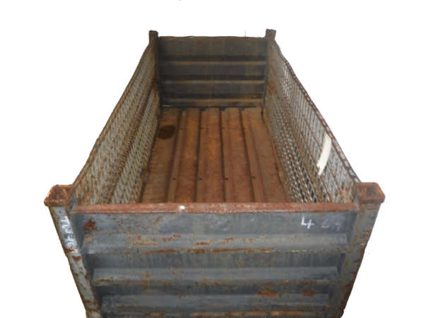 Used HPJ Industries 80" x 39" x 34" Wire Basket 2 Removable 80" Drop Doors - 2 Drop Doors - Image 2