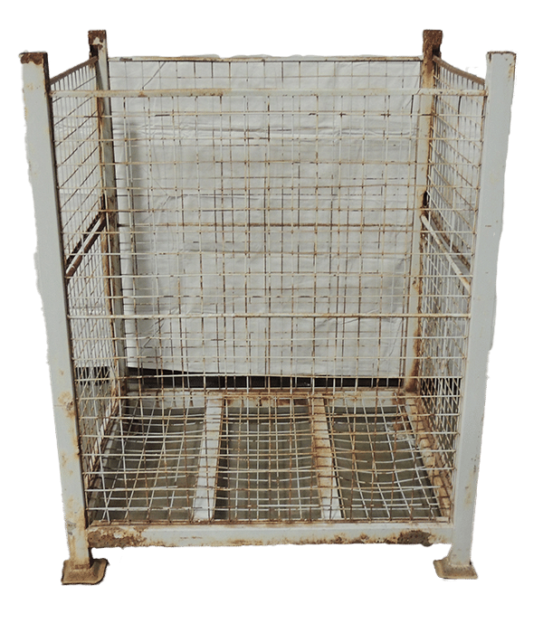 Used HPJ Industries 40.5" x 34.5" x 51" Wire Basket 34" Side - 2 Drop Doors