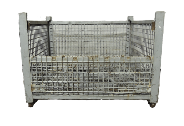 Used HPJ Industries 53" x 48" x 38" Wire Basket  53" Side - 1 Drop Door - Image 2