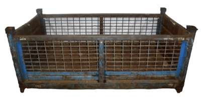Used HPJ Industries 80" x 39" x 35" Wire Basket - No Drop Doors