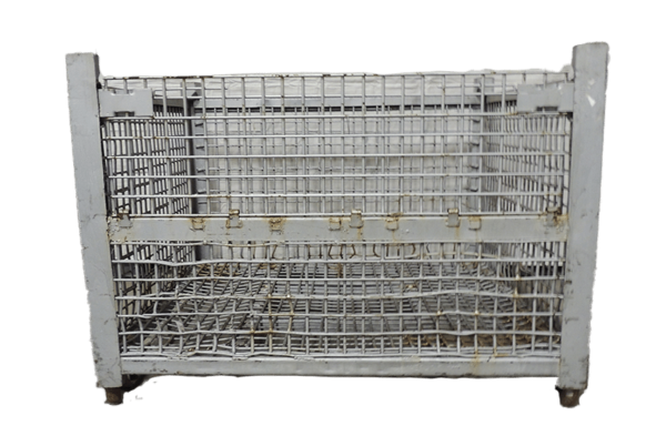 Used HPJ Industries 53" x 48" x 38" Wire Basket  53" Side - 1 Drop Door