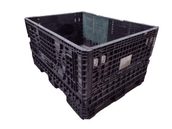 Reconditioned HPJ Industries 64" x 48" x 34" Mixed Color All Good Runner 48" Side Bulk Container - 2 Drop Doors