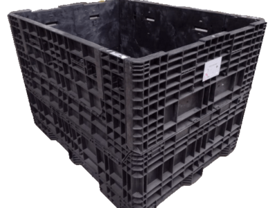 Reconditioned HPJ Industries 64" x 48" x 44" Mixed Color Bulk Container - 2 Drop Doors