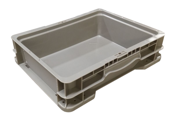 New Monoflo 15" x 12" x 4" Gray Hand Tote Smooth Bottom
