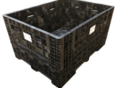 New Buckhorn 64" x 48" x 34" All Black Bulk Container - 4 Drop Doors