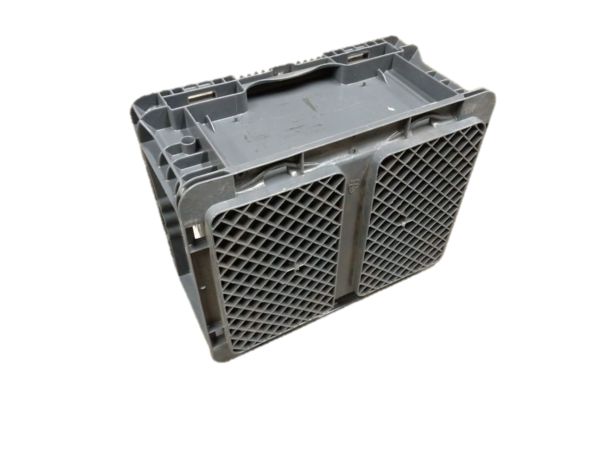 Used HPJ Industries  15" x 12" x 7" Gray Hand Tote Reinforced Bottom - Image 2