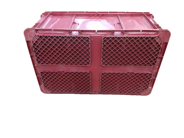 Used HPJ Industries  24" x 15" x 11" Berry Hand Tote Reinforced Bottom - Image 2