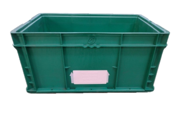 Used HPJ Industries  24" x 15" x 11" Green Hand Tote Smooth Bottom