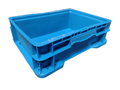 New Monoflo 15" x 12" x 5" Blue Hand Tote Smooth Bottom