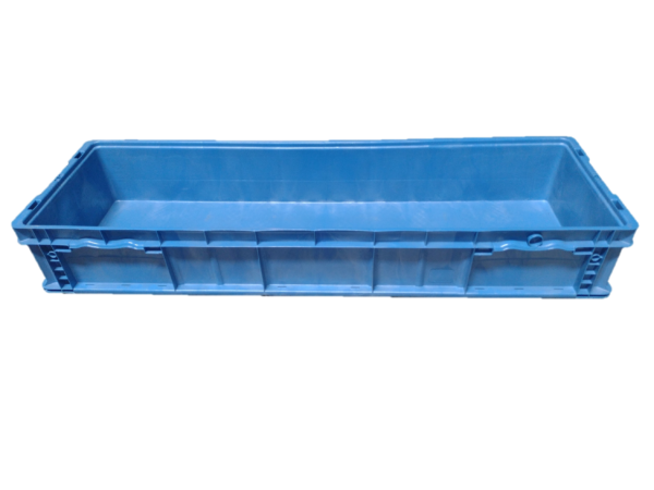 Used HPJ Industries  48" x 15" x 7" Blue Hand Tote Reinforced Bottom - Image 4