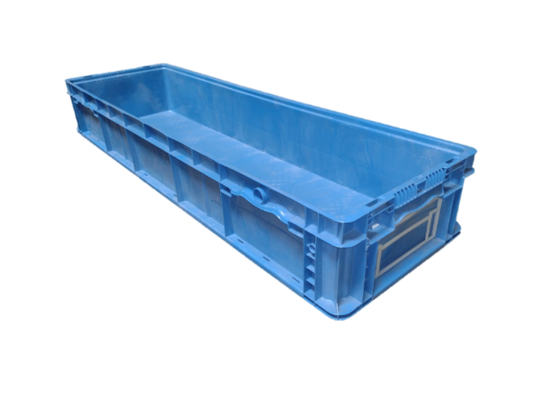 Used HPJ Industries  48" x 15" x 7" Blue Hand Tote Reinforced Bottom
