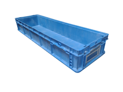 Used HPJ Industries 48" x 15" x 7" Blue Hand Tote Reinforced Bottom
