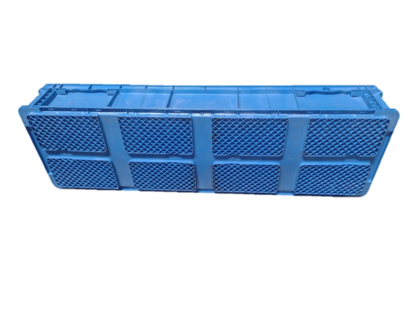 Used HPJ Industries  48" x 15" x 7" Blue Hand Tote Reinforced Bottom - Image 3