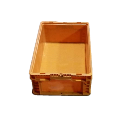 Used HPJ Industries 24" x 15" x 7" Orange Hand Tote Reinforced Bottom
