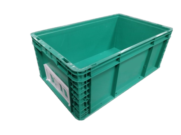 Used HPJ Industries  24" x 15" x 9" Green Hand Tote Smooth Bottom